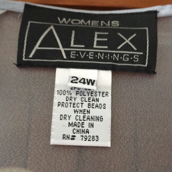 NWT Alex Evenings Gown with shell - Picture 4 of 7